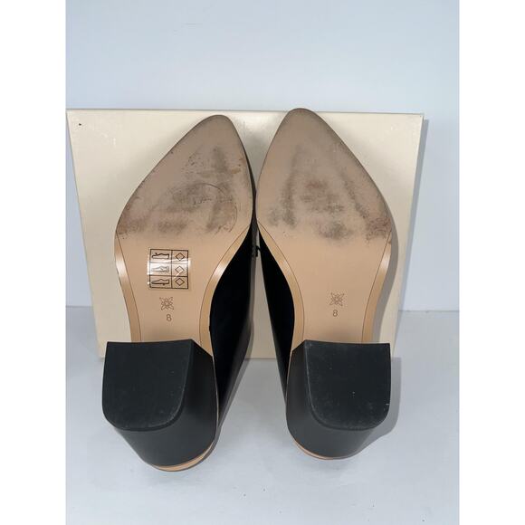 BCBGeneration Demi Shoes Womens Size 8 Black Slip On Mules Block Heels 34BC1181 - Picture 4 of 5